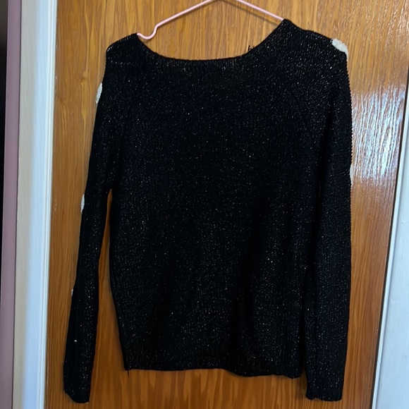 Shimmery Lauren Conrad Sweater with hearts or (Bundle 3 for 50) - Picture 5 of 5